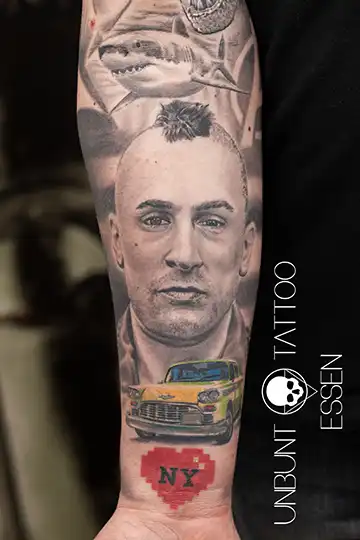 Taxi Driver tattoo Rober de niro