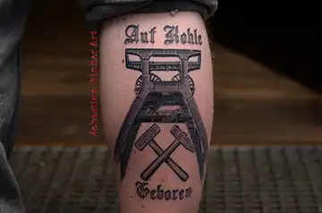 bergbau zechen tattoo zeche zollverein essen Ruhr Pott Tattoo NRW